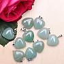 Aventurine green heart pendant