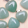 Aventurine green heart pendant