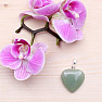 Aventurine green heart pendant