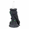 Midnight kitty candlestick