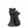 Midnight kitty candlestick