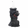 Midnight kitty candlestick