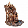 Stand for incense cones with flowing smoke Lotus Buddha