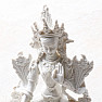 Feng Shui white statuette of the goddess Green Tara