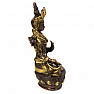 Feng Shui statuette of the goddess White Tara, colored brass