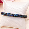 Men's leather fashion bracelet blue