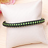 Men's leather fashion bracelet green