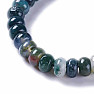 Indian agate rondelki bracelet 8 mm