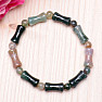 Agate Indian luxury bracelet made of shaped beads