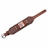 Men's leather bracelet made of natural leather Wolf