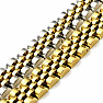 Bracelet Watch band style stainless steel gold color 21 cm