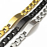 Bracelet Watch band style stainless steel silver color 21.5 cm