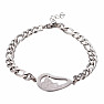 Bracelets for couples made of stainless steel Heart of a boy and a girl