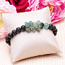 Lava stone bracelet with aventurine