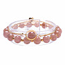 Sunstone and Moonstone Bracelet Set