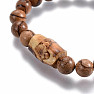 Men's bracelet made of wooden beads