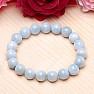 Aquamarine bracelet made of beads 10 mm