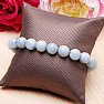 Aquamarine bracelet made of beads 10 mm