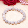 Moonstone white satin bead bracelet 10 mm