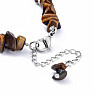 Tiger's eye beaded bracelet in Tibetan style