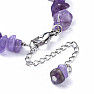 Amethyst bracelet cut with Tibetan style beads