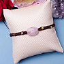 Rose quartz fashionable pull-on bracelet