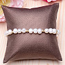 Women's pearl bracelet with amazonite