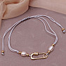 String bracelet with pearls