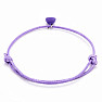 Bracelets for couples Magnet purple string