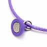 Bracelets for couples Magnet purple string