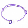 Bracelets for couples Magnet purple string