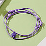 Bracelets for couples Magnet purple string