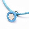 Bracelets for couples Magnet turquoise cord