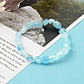 Aquamarine children's bracelet made of tumbled stones