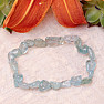 Aquamarine children's bracelet made of tumbled stones