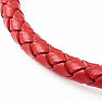 Bracelets for couples made of eco leather Red