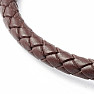 Bracelets for couples made of brown eco leather