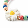 Children's bracelet made of wooden beads Kopretina