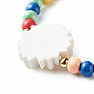 Children's bracelet made of wooden beads Kopretina