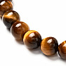 Bracelets for couples made of lava beads and tiger's eye