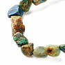 Lapis lazuli and chrysocol children's bracelet made of tumbled stones