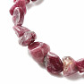 Tourmaline rubellite children's bracelet made of tumbled stones