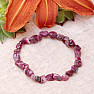 Tourmaline rubellite children's bracelet made of tumbled stones