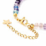 Fluorite rainbow bracelet made of AA quality cut beads