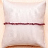 Garnet bracelet cut beads 3 mm