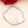 Turquoise bracelet with cut beads 2 mm