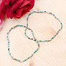 Turquoise bracelet with cut beads 2 mm