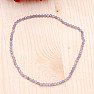 Tanzanite bracelet cut beads 2 mm