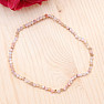 Opal pink bracelet with cut beads 2.5 mm