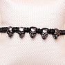 Skulls pull-down bracelet color tarnished silver